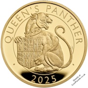 2025 Queens Panther 1oz Gold Proof £100 Charles III